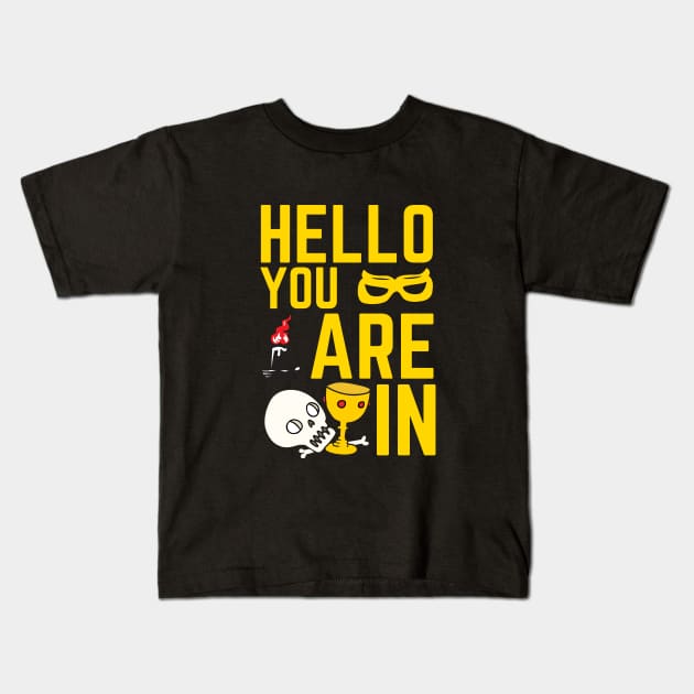 Halloween Funny T-Shirt Kids T-Shirt by attire zone